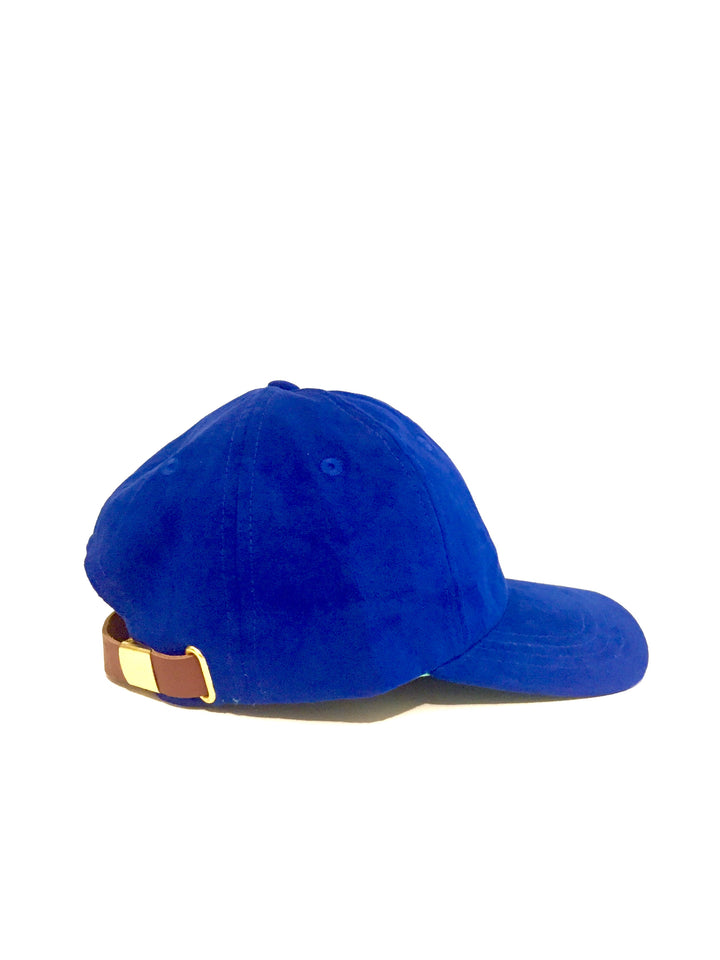 'Summer Blues' Suede Cap